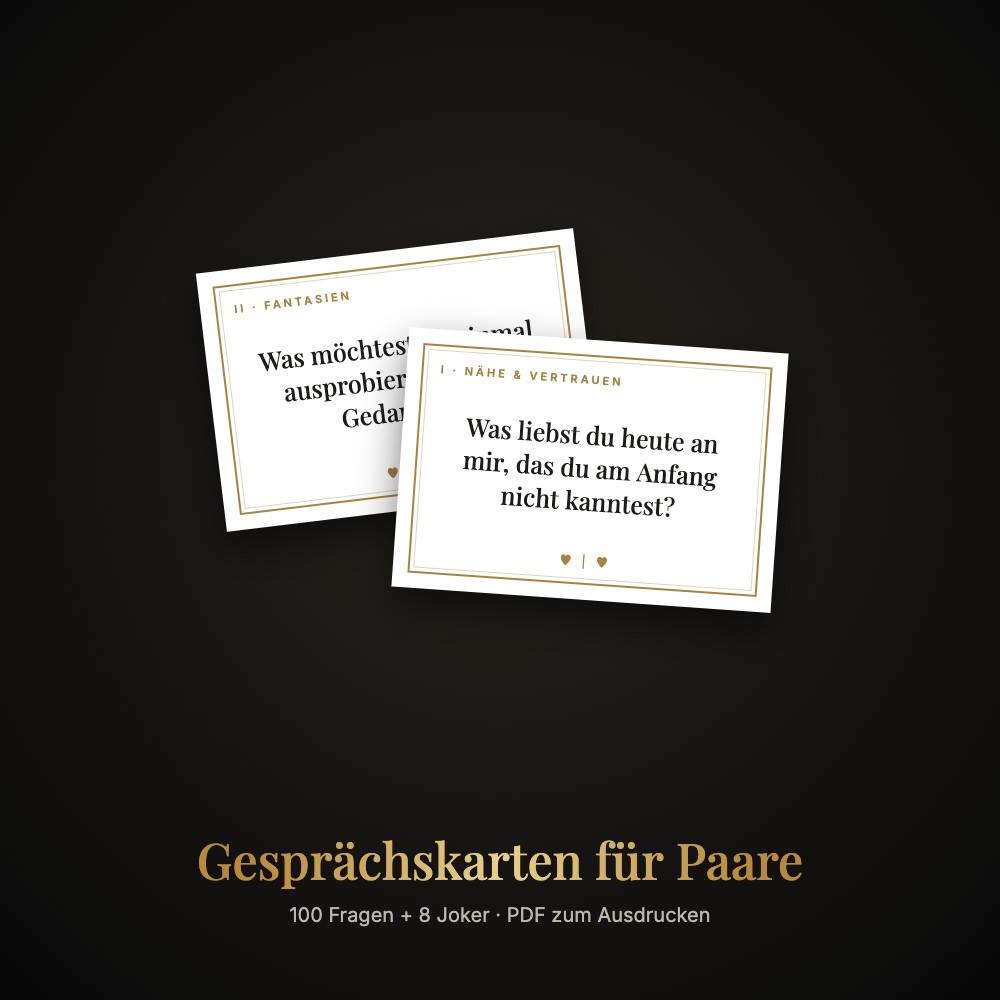 Gesprächskarten für Paare